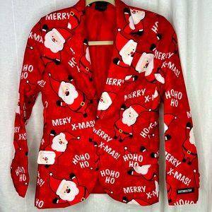 Boys Large 12-14 Suitmeister Santa Christmas Suit Jacket